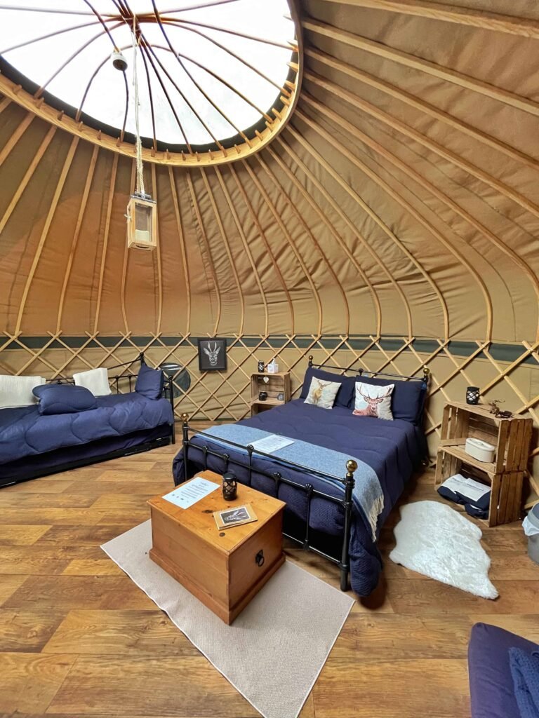 holiday in a yurt at Yeabridge Farm Hideaway Somerset