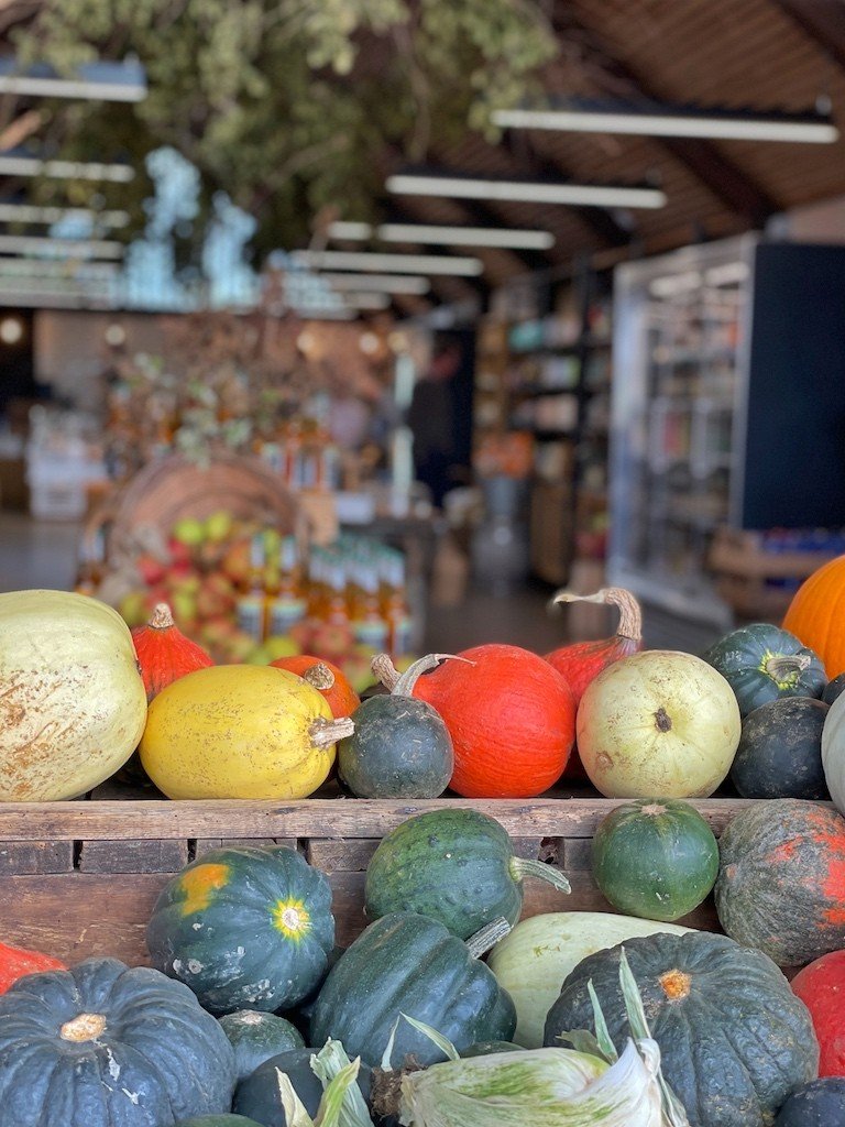 Hauser and Wirth Durslade Farm Shop Somerset in autumn