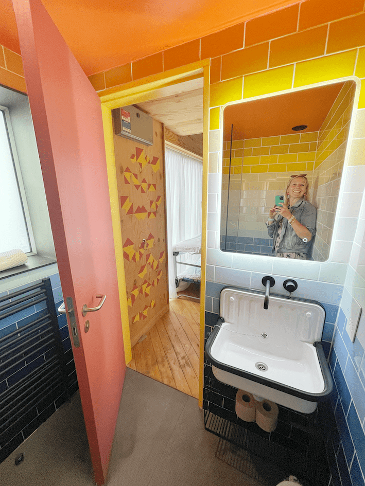 Bathroom in pod 4, East Quay Watchet