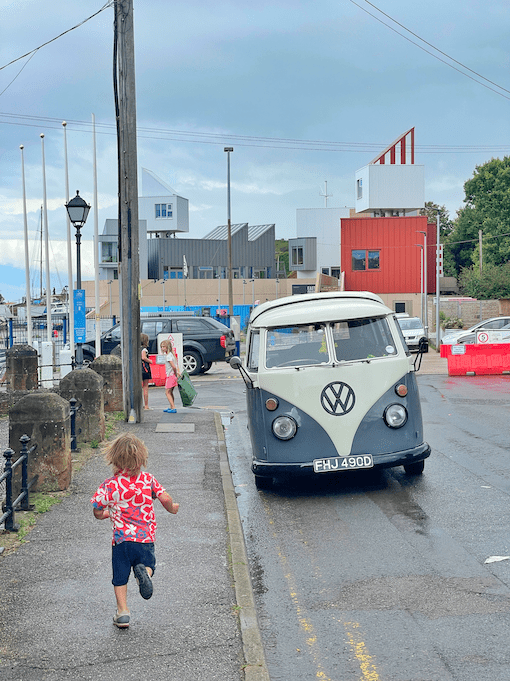 VW van at East Quay Watchet