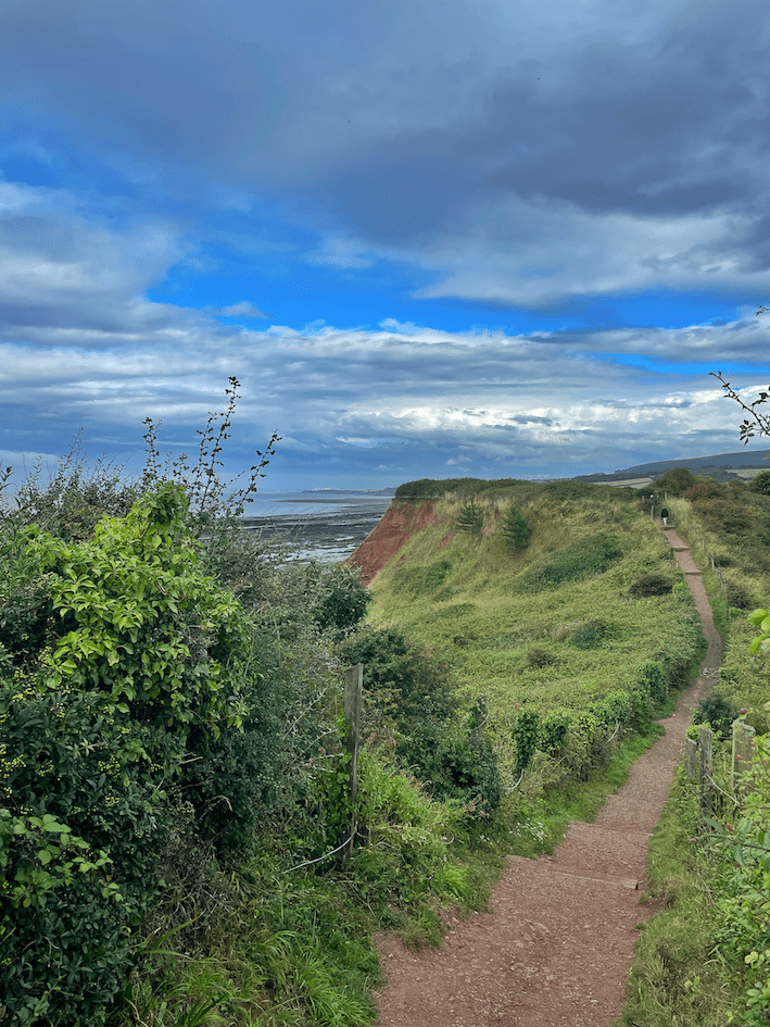 Coastal path from Watchet Somerset