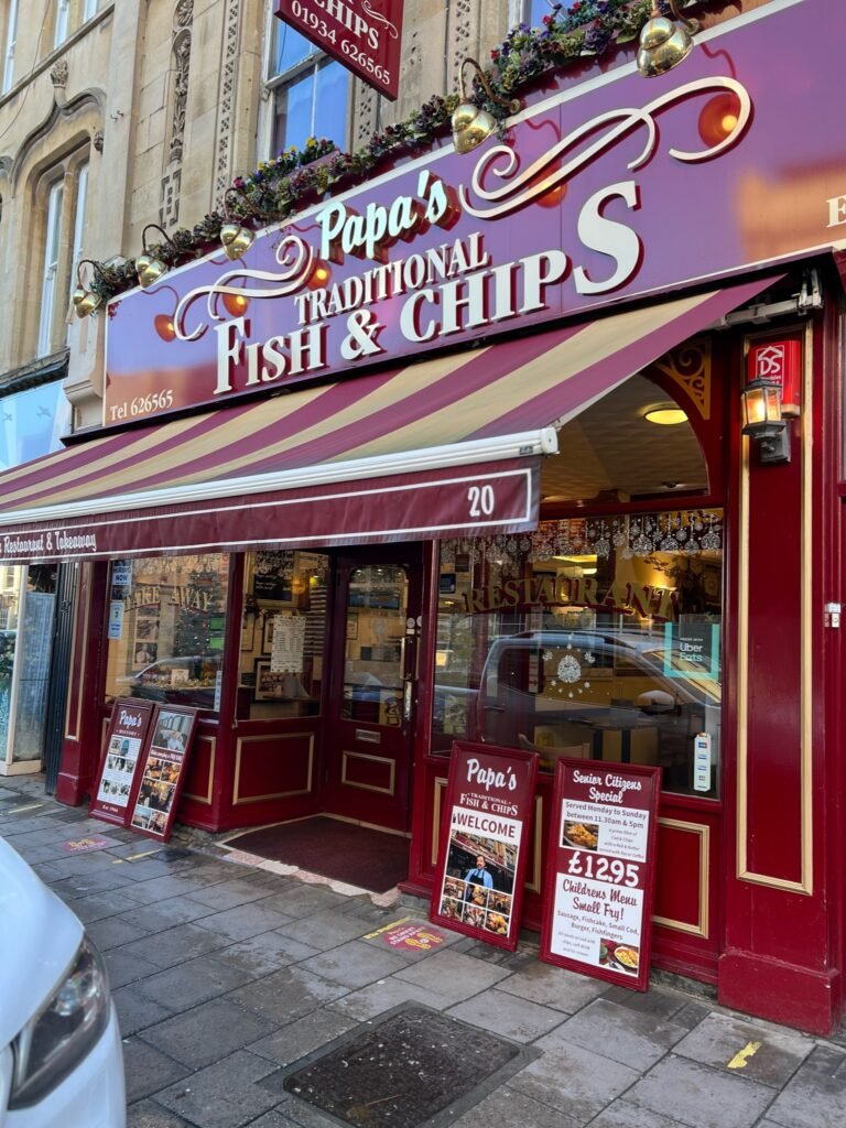 Papa's fish and chips weston-super-mare