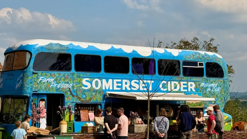 Burrow Hill Cider Farm Somerset cider bus