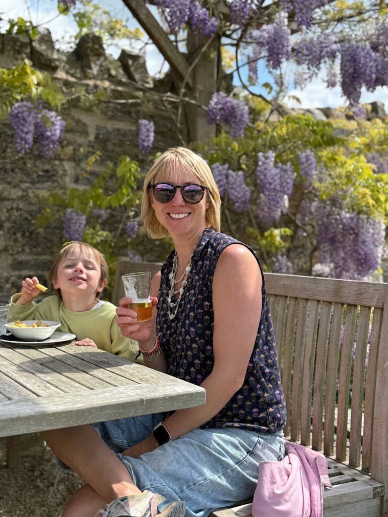 Wisteria in the garden of Devonshire Arms pub, Long Sutton Somerset