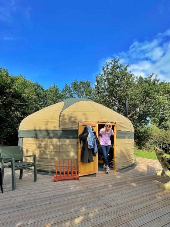 Yurt holiday in Somerset Yeabridge Farm Hideaway