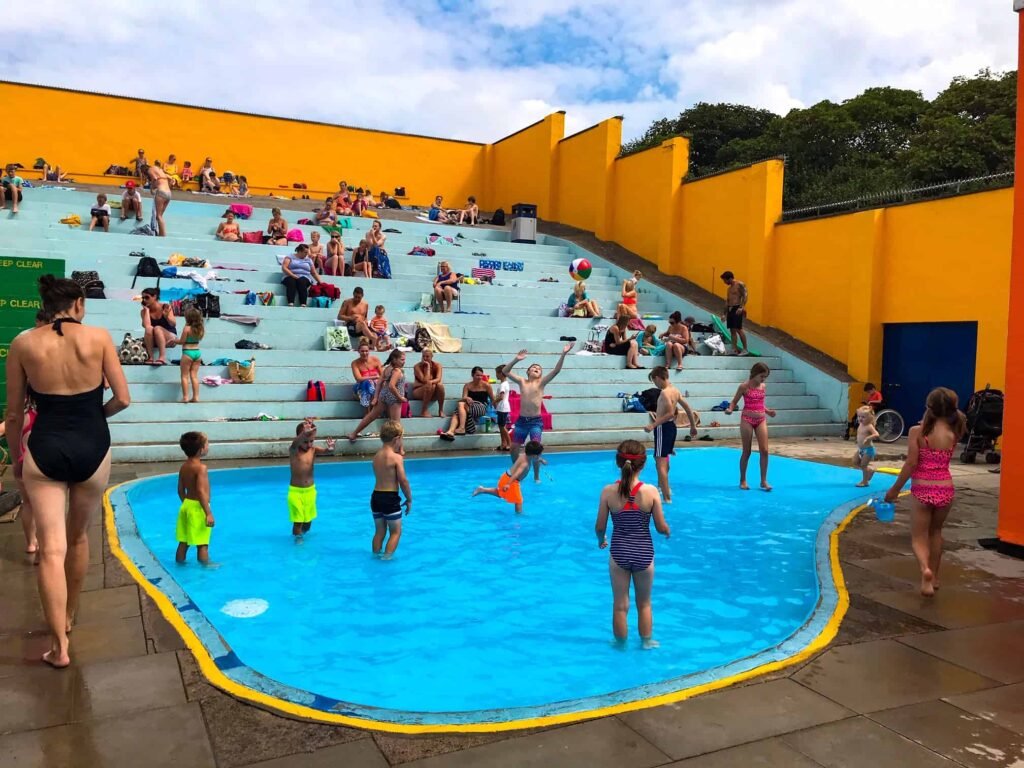 Portishead Lido outdoor pools north somerset