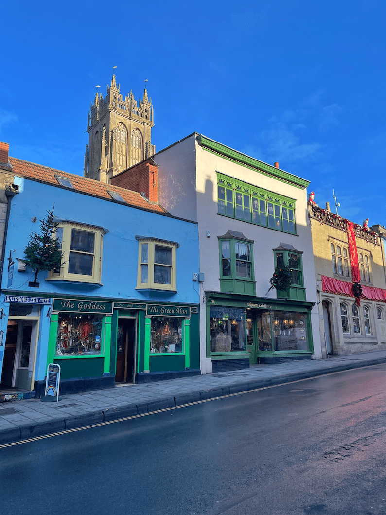 Glastonbury High Street Somerset