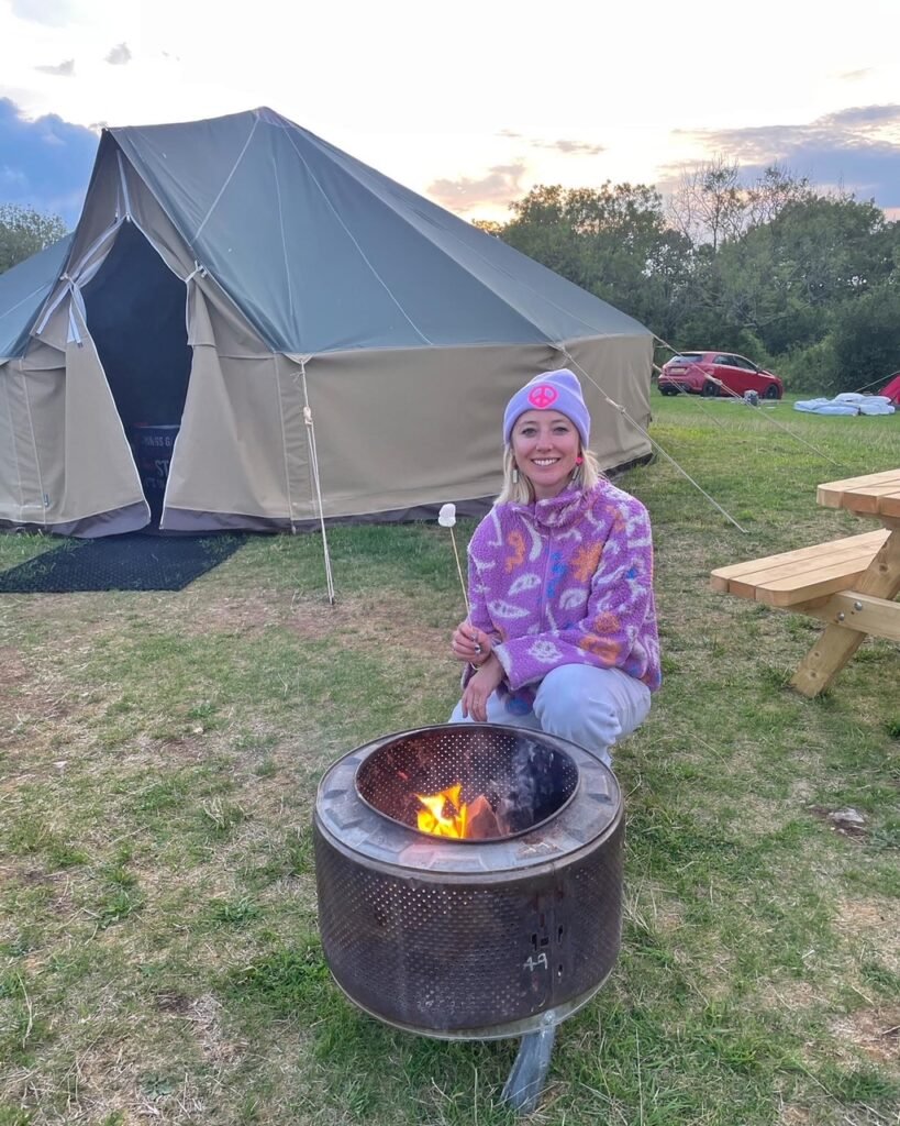 Mendip basecamp firepit and nomadic bell tent
