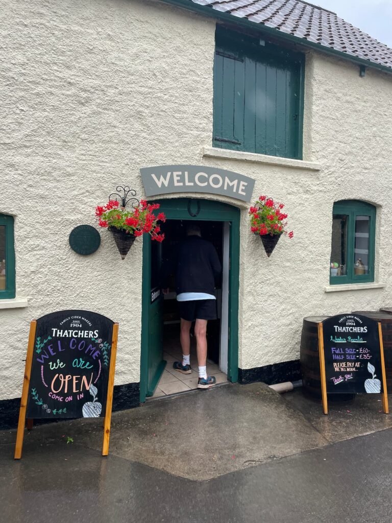 Entrance to Thatchers Cider
