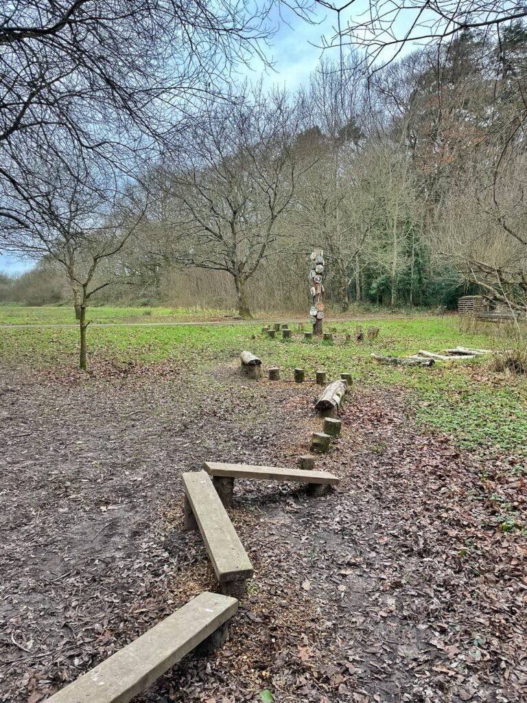 Wooden playground, Chard Reservoir