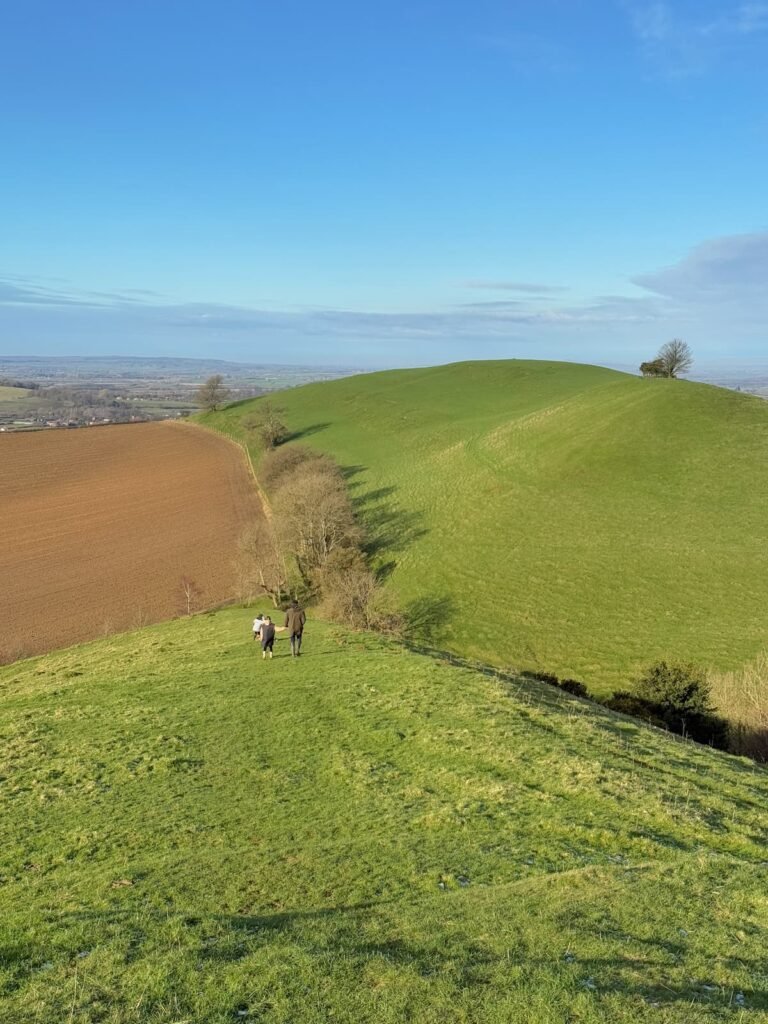 Corton Denham Ridge walk views Somerset