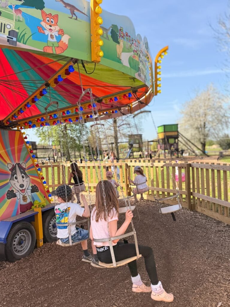 Avon Valley Adventure Park swings Somerset