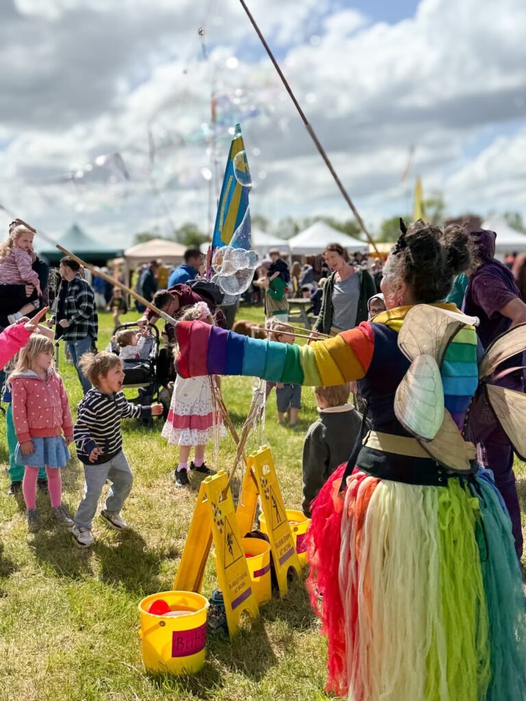 Kingsbury May Day Fair Bubble Faerie Early May Bank Holiday Somerset