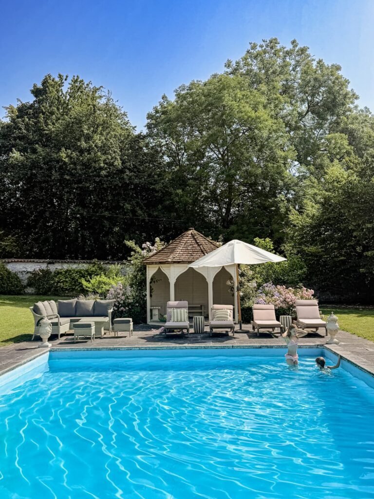 At Winterbourne south somerset estate swimming pool