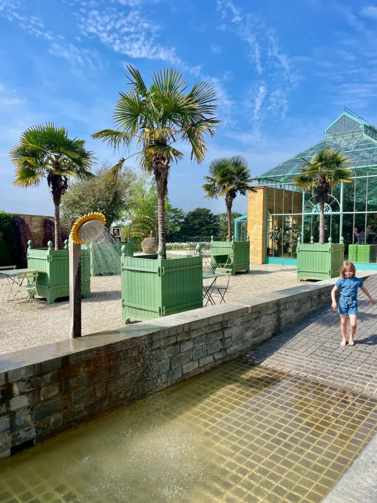 The Newt in Somerset water fountain four seasons garden