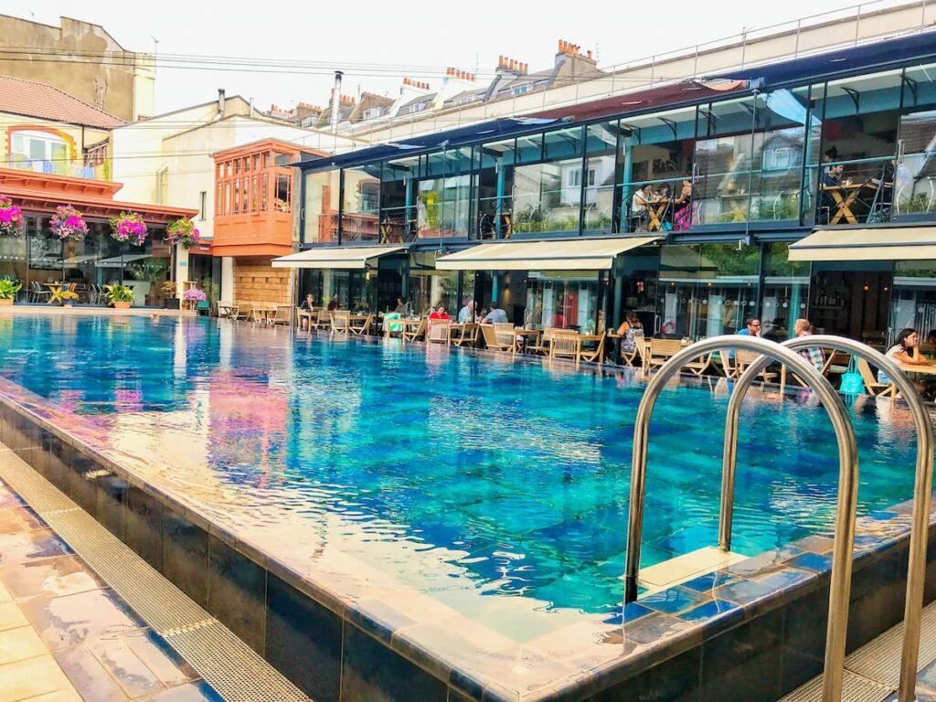 Bristol Lido swimming pool poolside restaurant