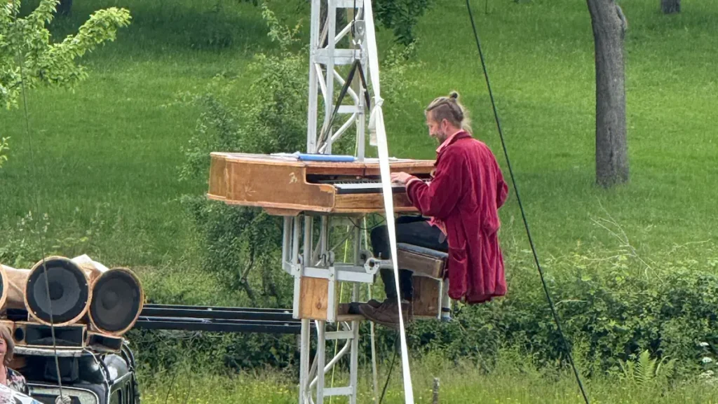Outdoor theatre in Somerset - pirates of the carabena burrow hill cider farm